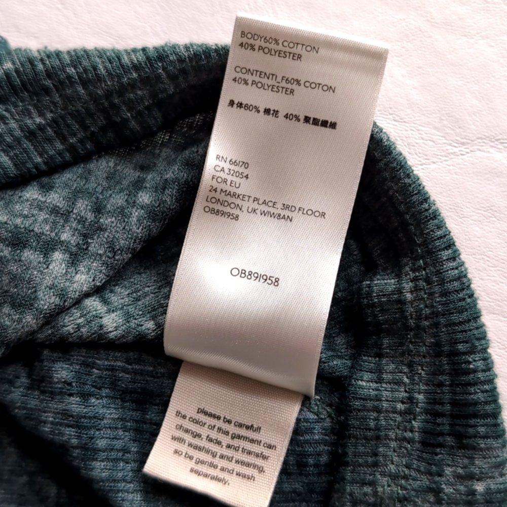 Free People Citrine Thermal Oversized Waffle Top In Vetiver Colorway Women's XS - Picture 5 of 11